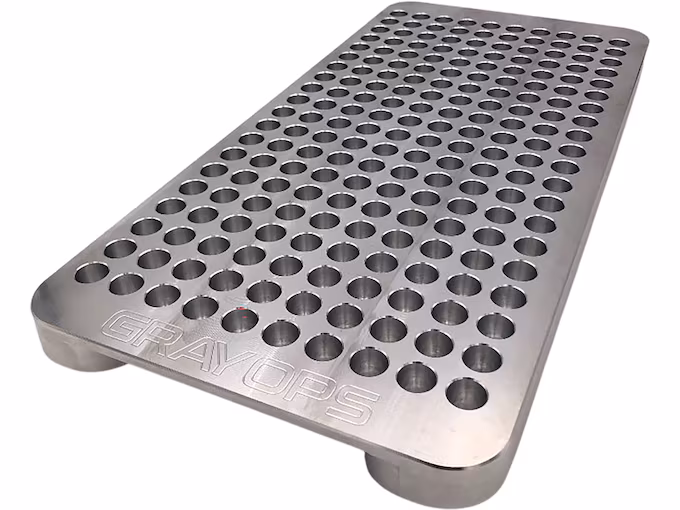 gray-ops-cnc-block-aluminum-reloading-tray Gray Ops CNC Block Aluminum Reloading Tray - Image 1